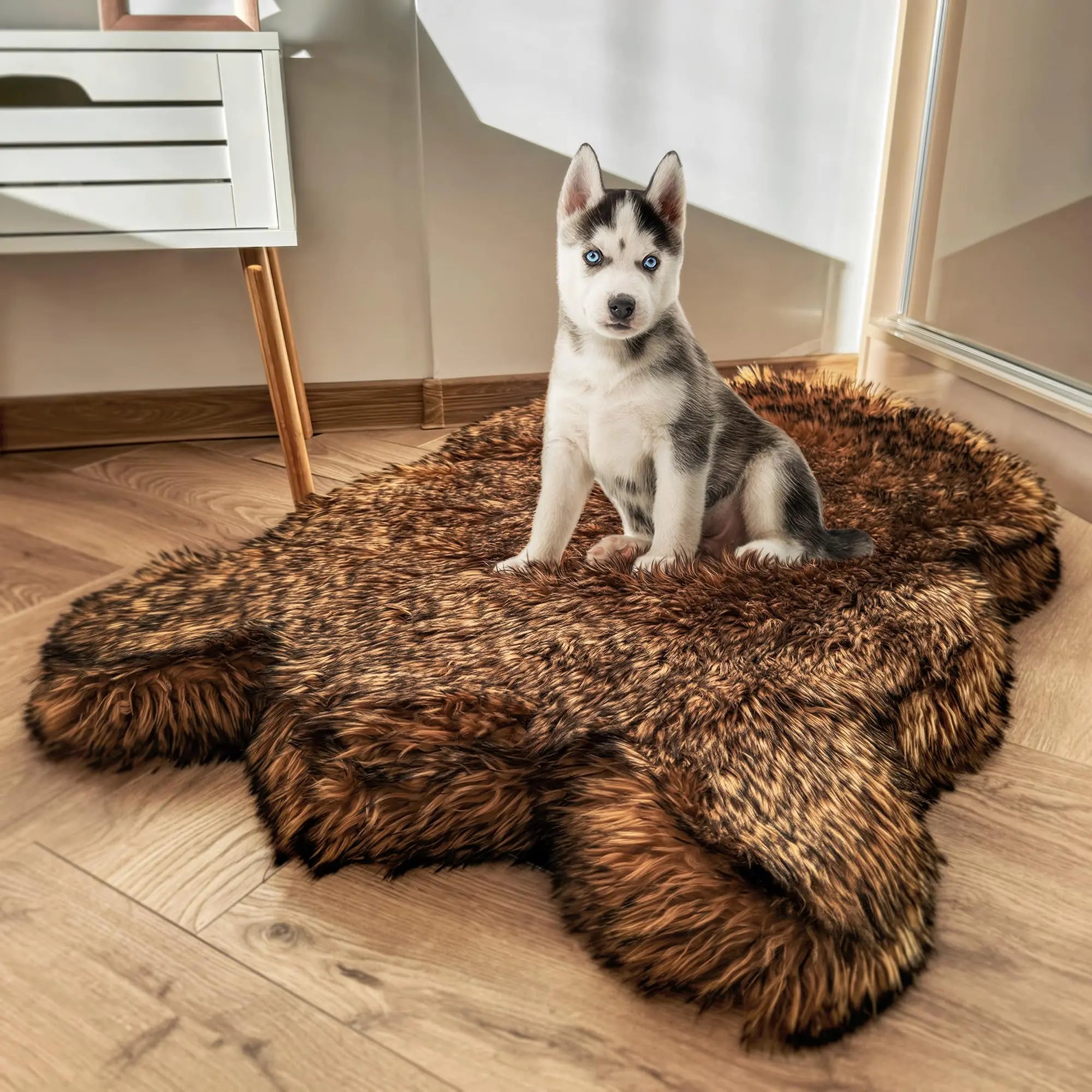 Faux Fur Dog Bed